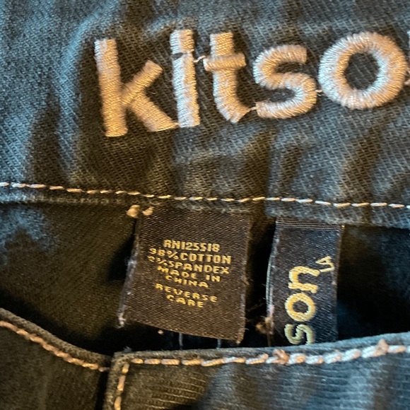 Kitson Dark Gray Women's Straight Leg Jeans - Picture 5 of 7